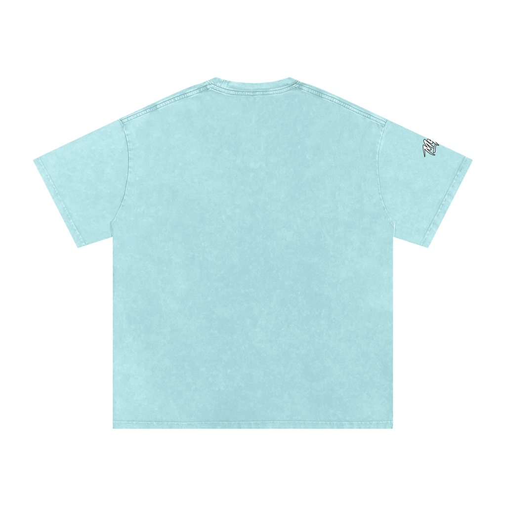 Snow Washed Oversized Cotton T-Shirt