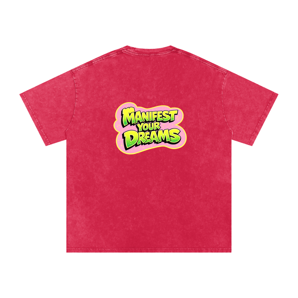 Snow Washed Oversized Cotton T-Shirt