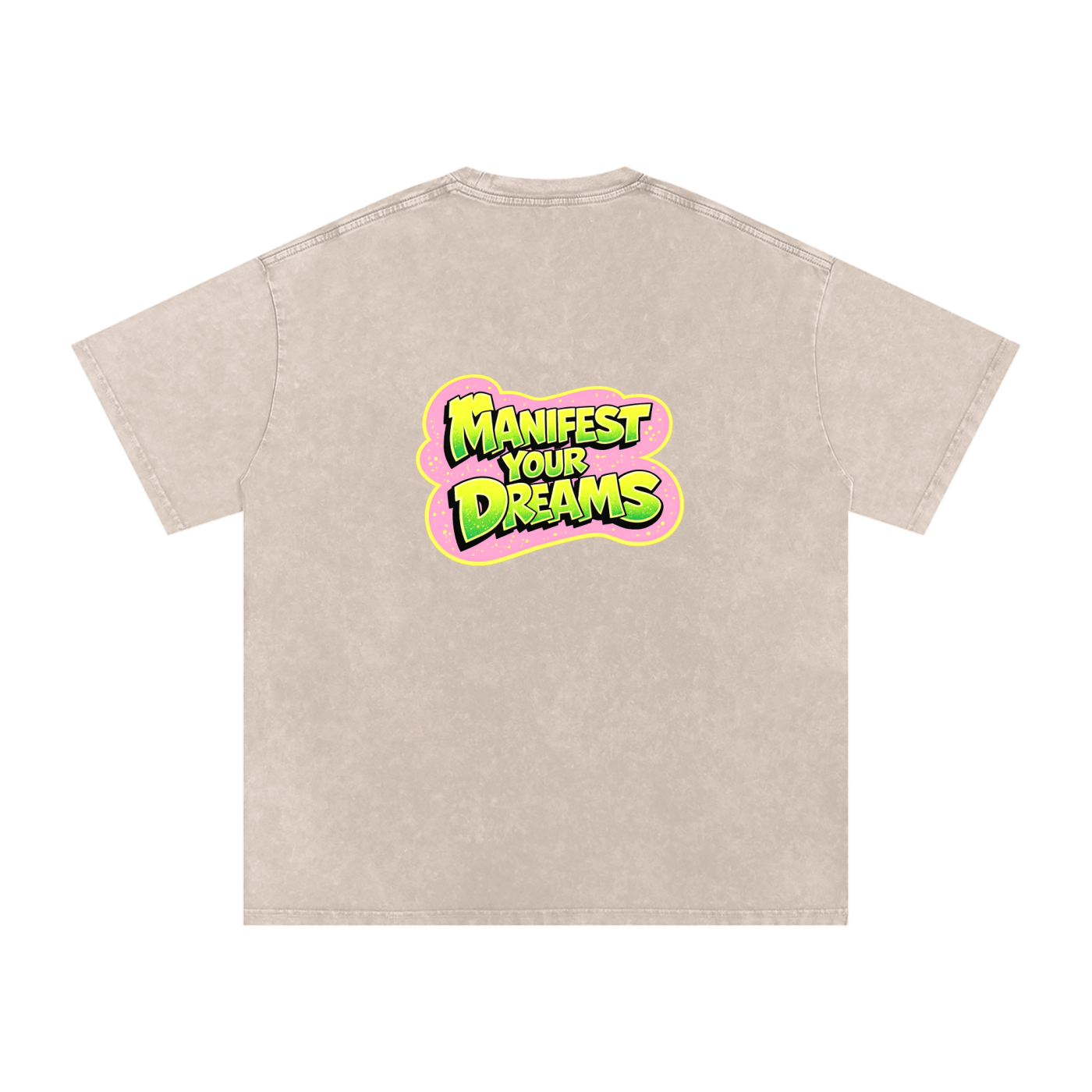 Snow Washed Oversized Cotton T-Shirt