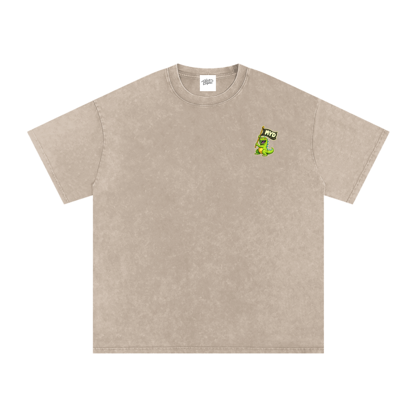 Snow Washed Oversized Cotton T-Shirt