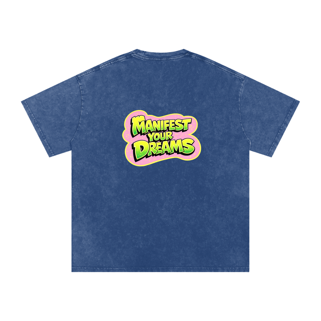 Snow Washed Oversized Cotton T-Shirt