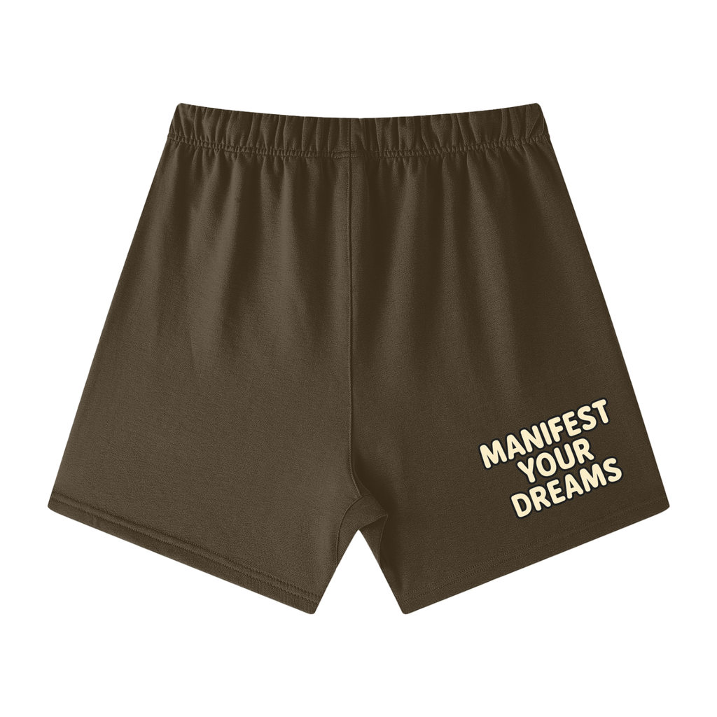 Unisex Earth Tone Loose Fit Cotton Shorts