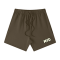 Unisex Earth Tone Loose Fit Cotton Shorts