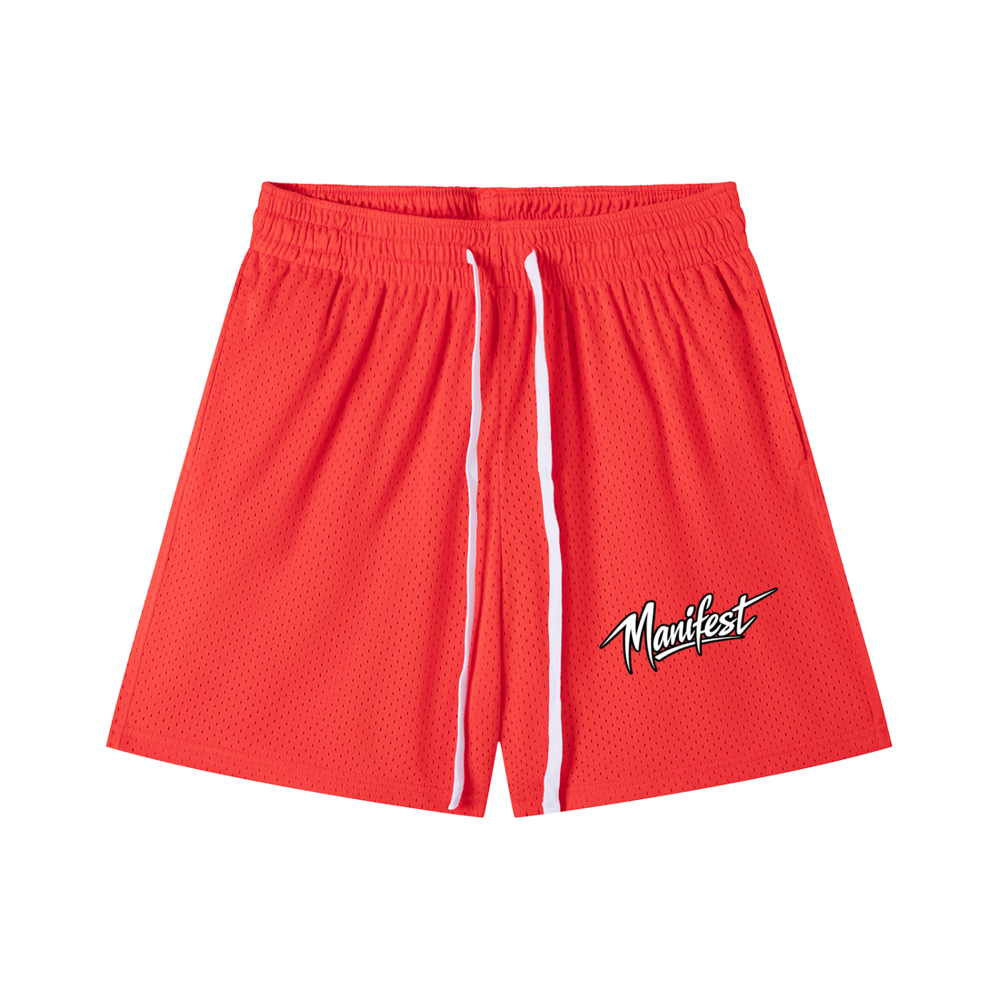 Mesh Drawstring Shorts