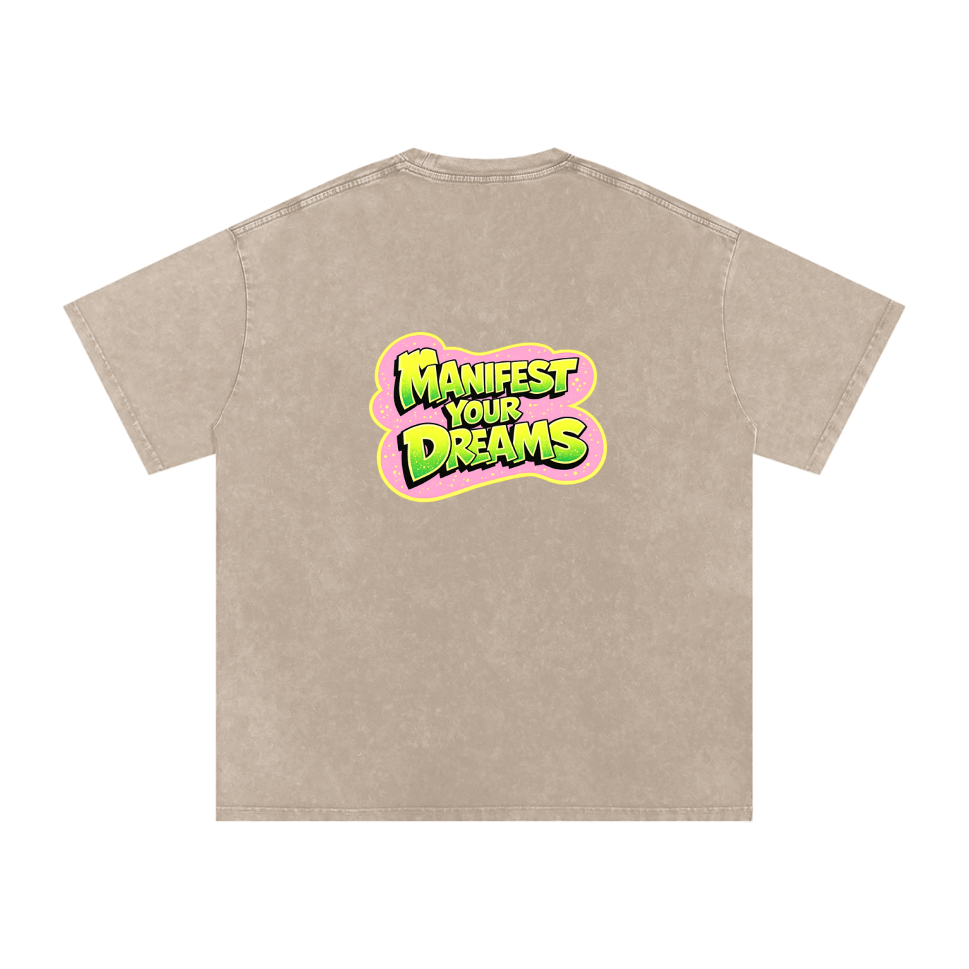 Snow Washed Oversized Cotton T-Shirt