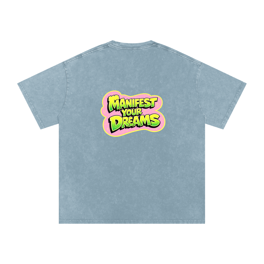 Snow Washed Oversized Cotton T-Shirt