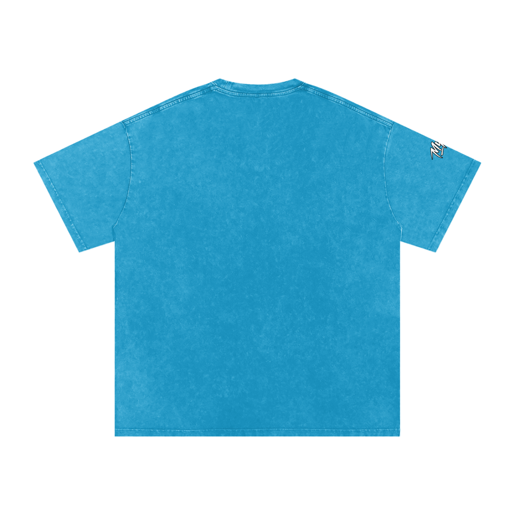 Snow Washed Oversized Cotton T-Shirt