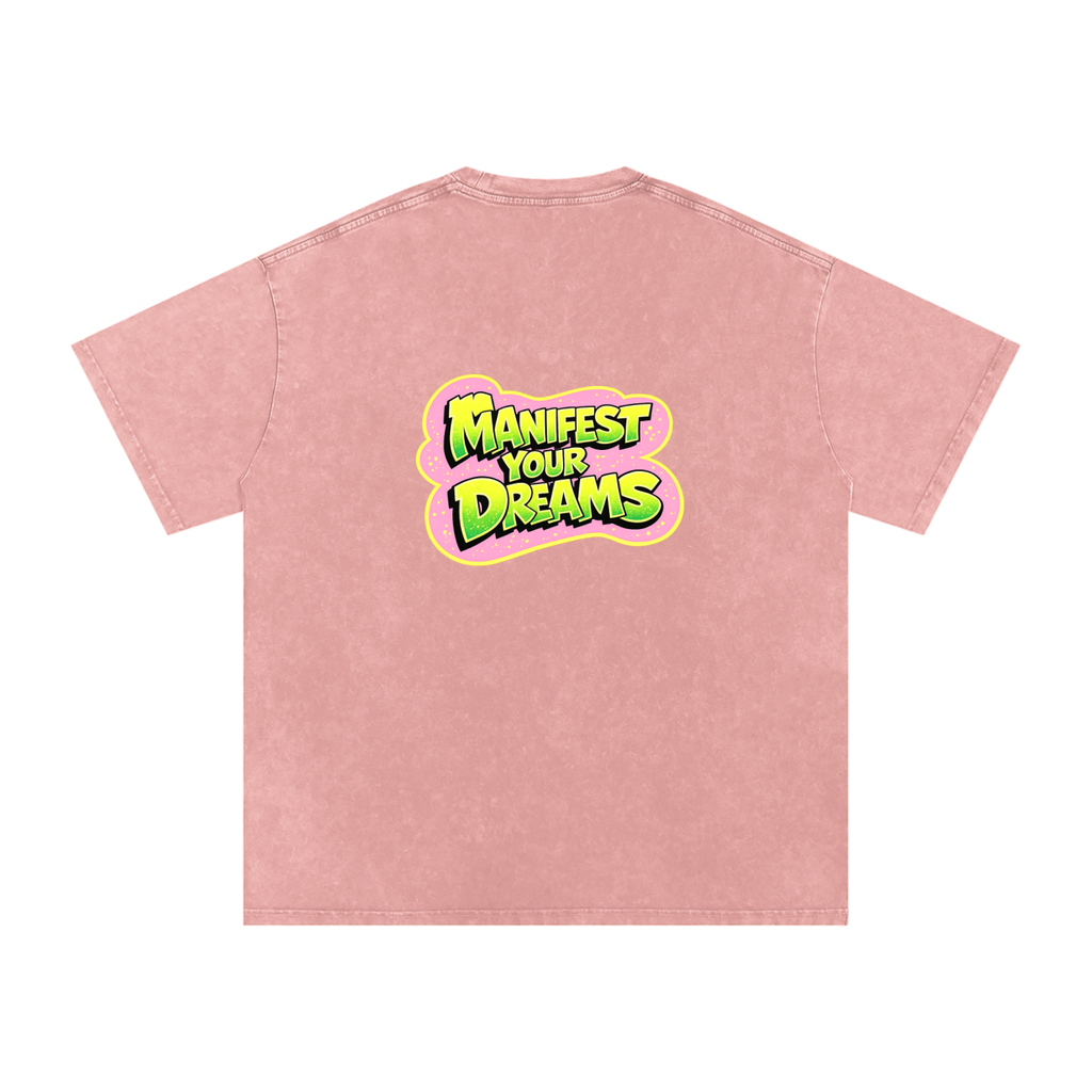 Snow Washed Oversized Cotton T-Shirt