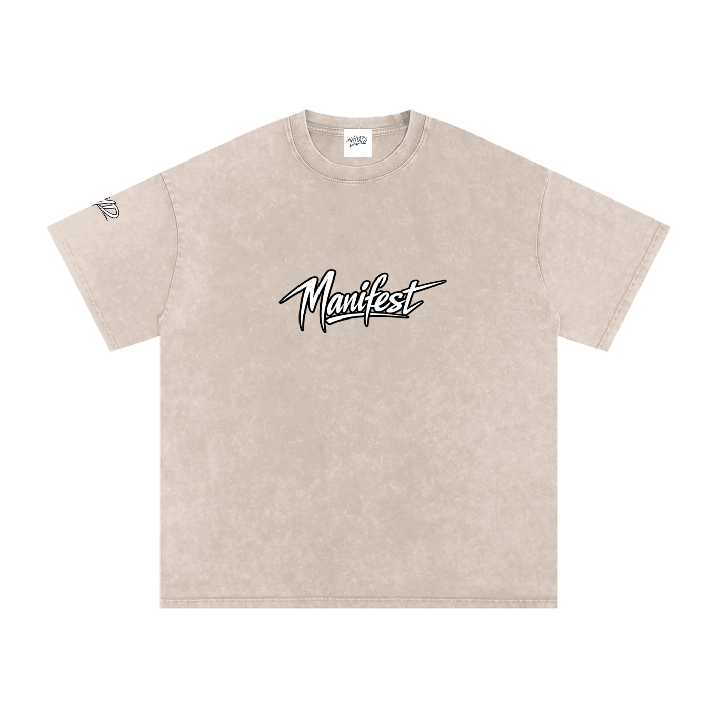 Snow Washed Oversized Cotton T-Shirt