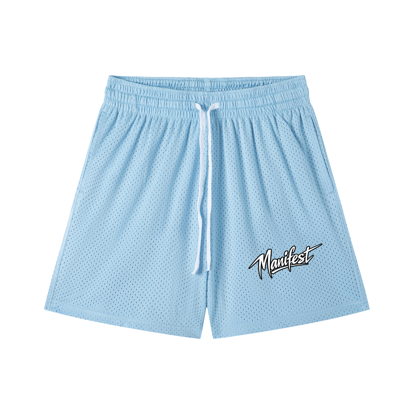 Mesh Drawstring Shorts