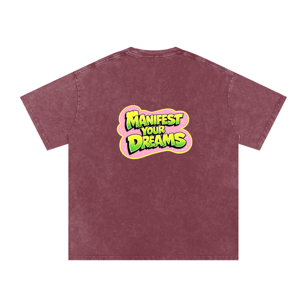 Snow Washed Oversized Cotton T-Shirt