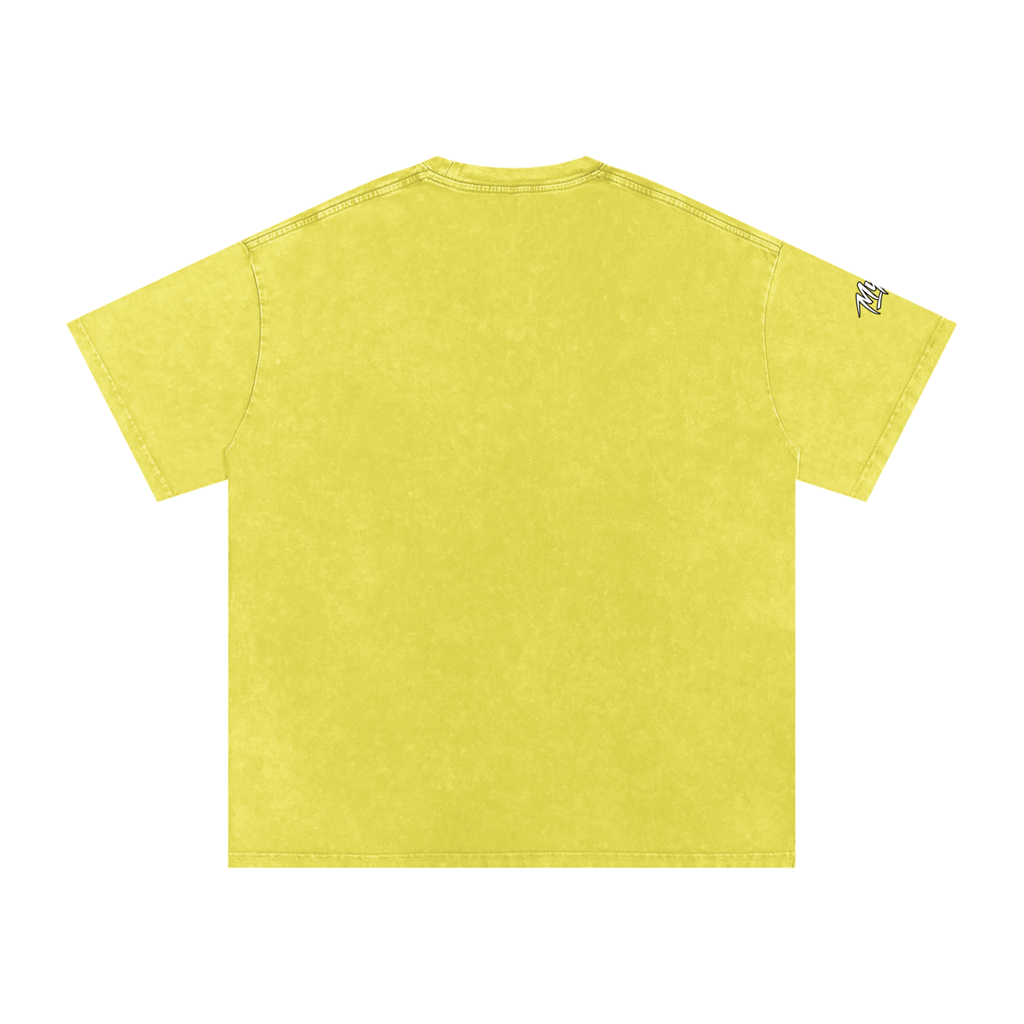 Snow Washed Oversized Cotton T-Shirt