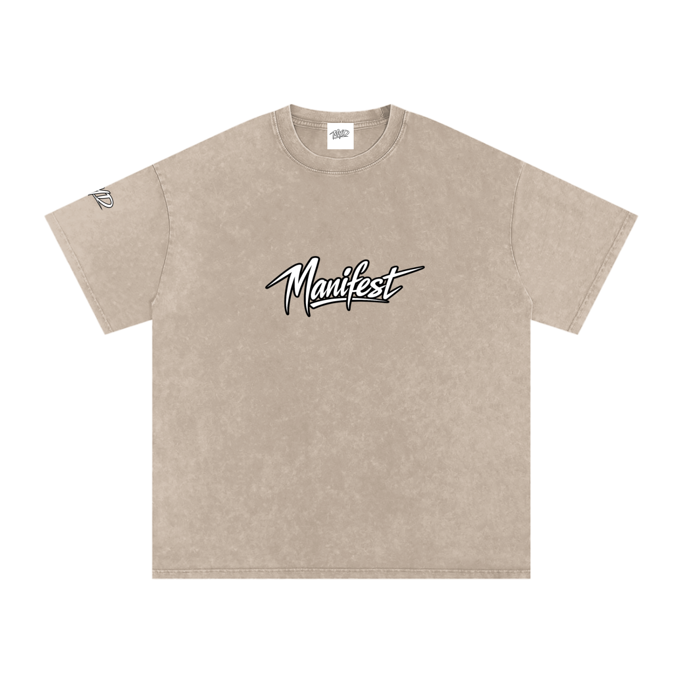 Snow Washed Oversized Cotton T-Shirt