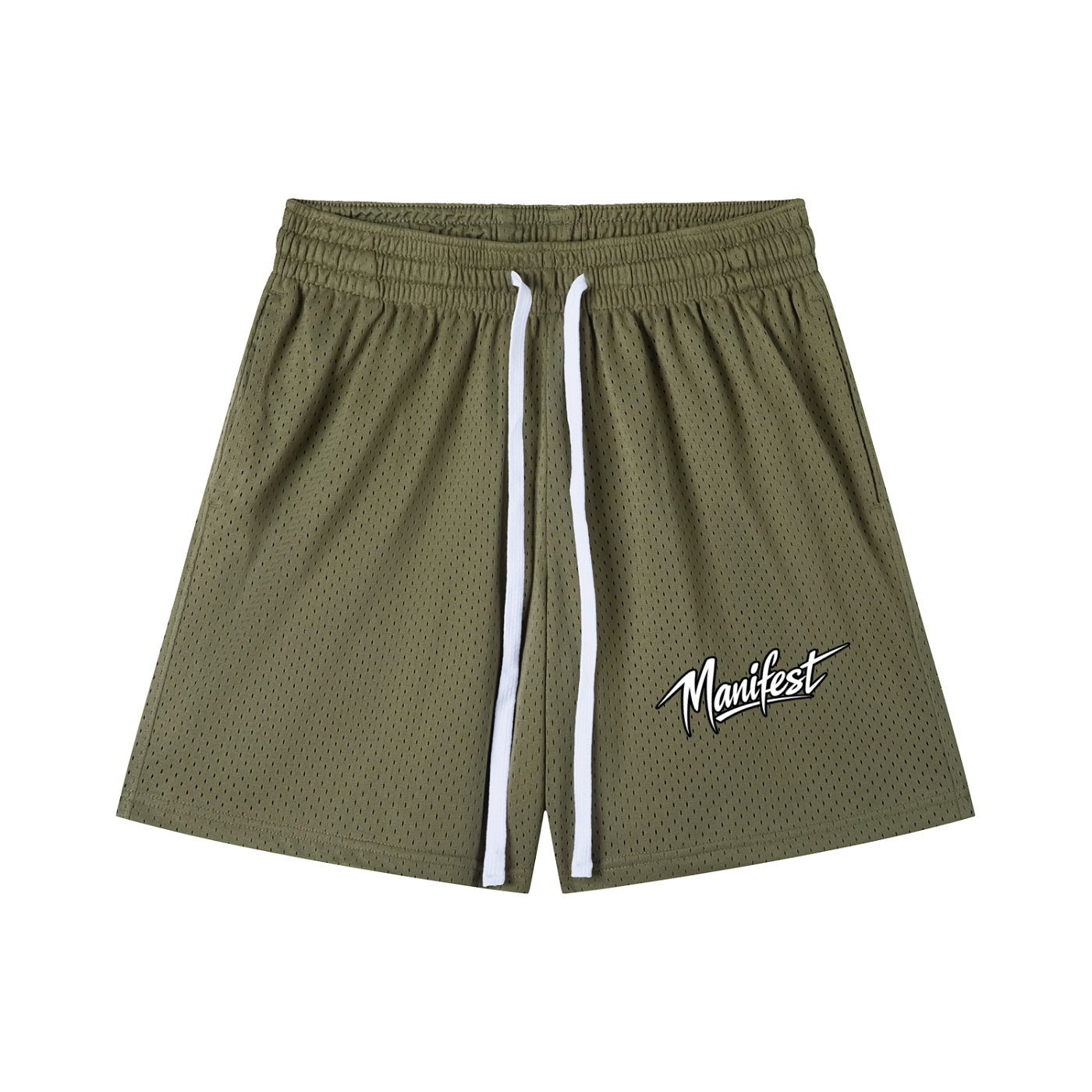 Mesh Drawstring Shorts